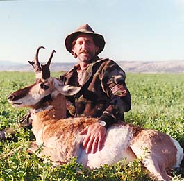 Angelo Nogara with a Pronghorn buck.